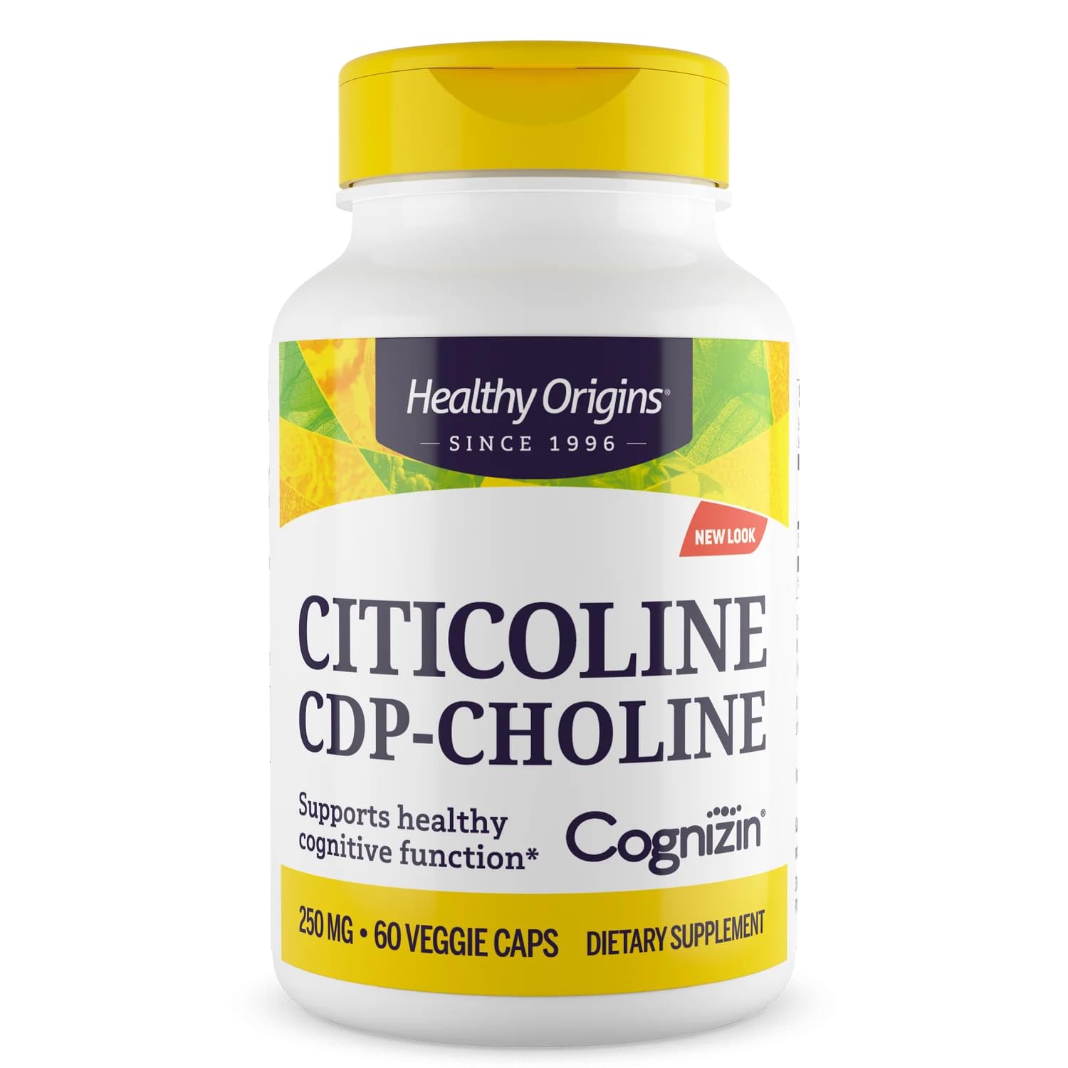 Healthy Origins Cognizin (Citicoline) 250 mg Capsule, 60 Count