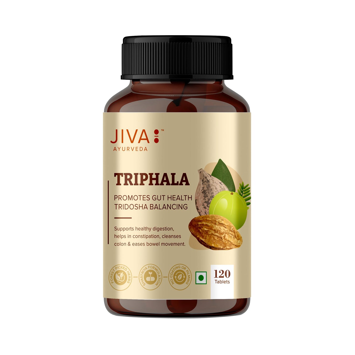 Jiva Ayurveda Triphala Tablets, 120 Count
