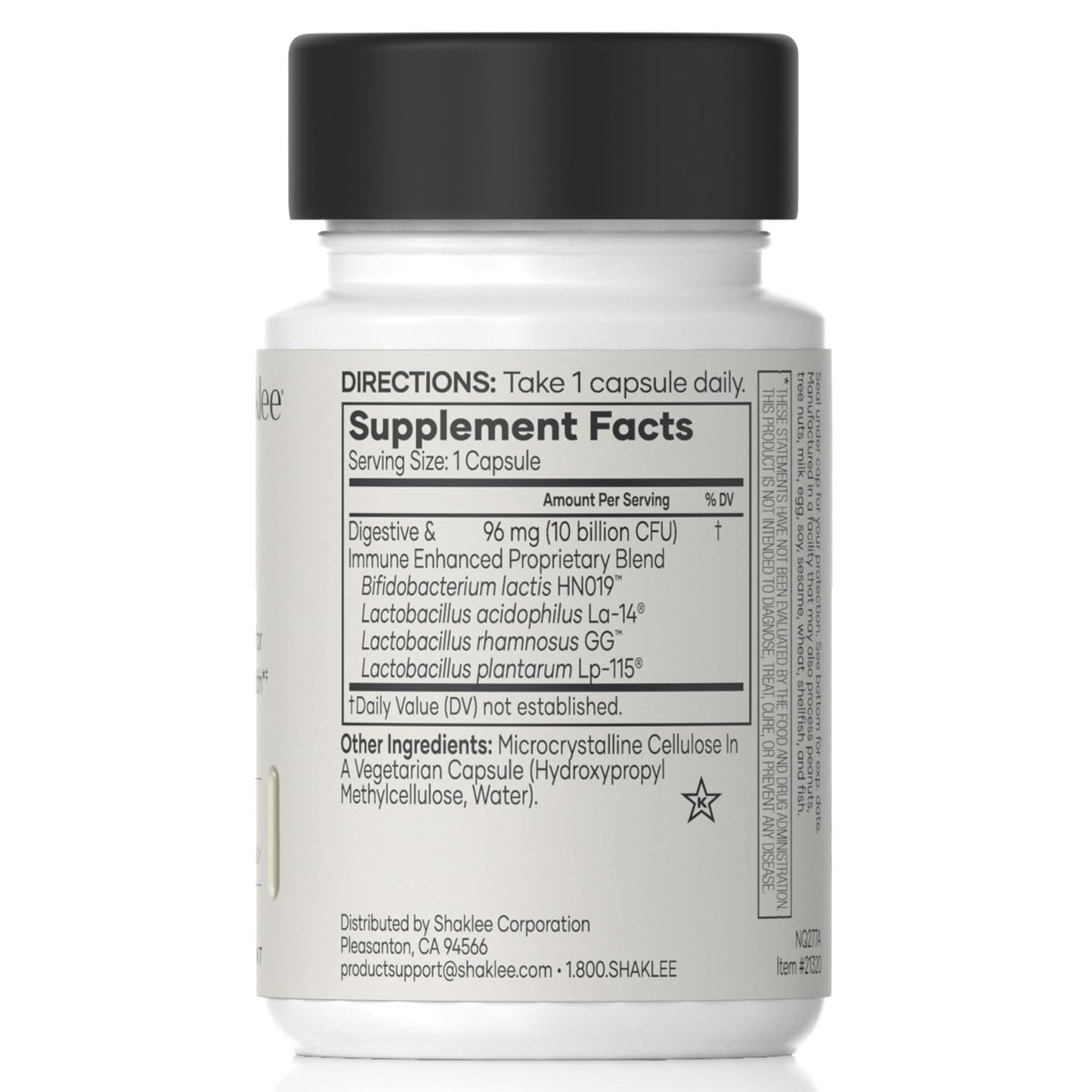 Shaklee Optiflora DI Probiotic 10 Billion CFUs Capsule, 30 Capsules
