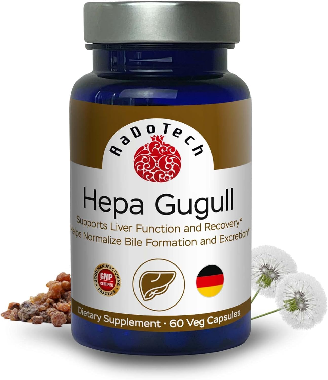 RaDoTech Hepa Gugull Liver Supplement Capsules, 180 Capsules