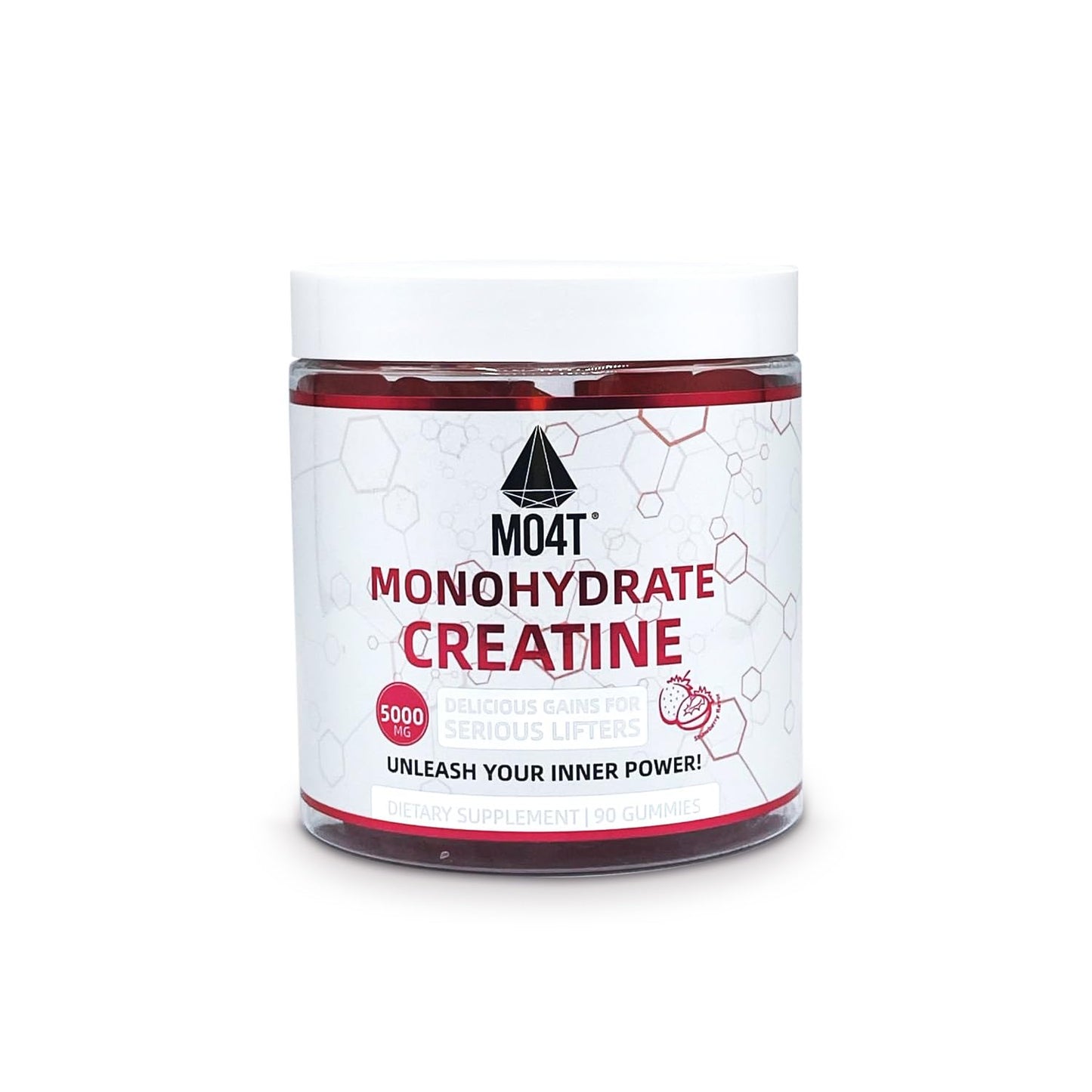 MOMOF4TRANSFORM Creatine Monohydrate Gummies, 90 Count