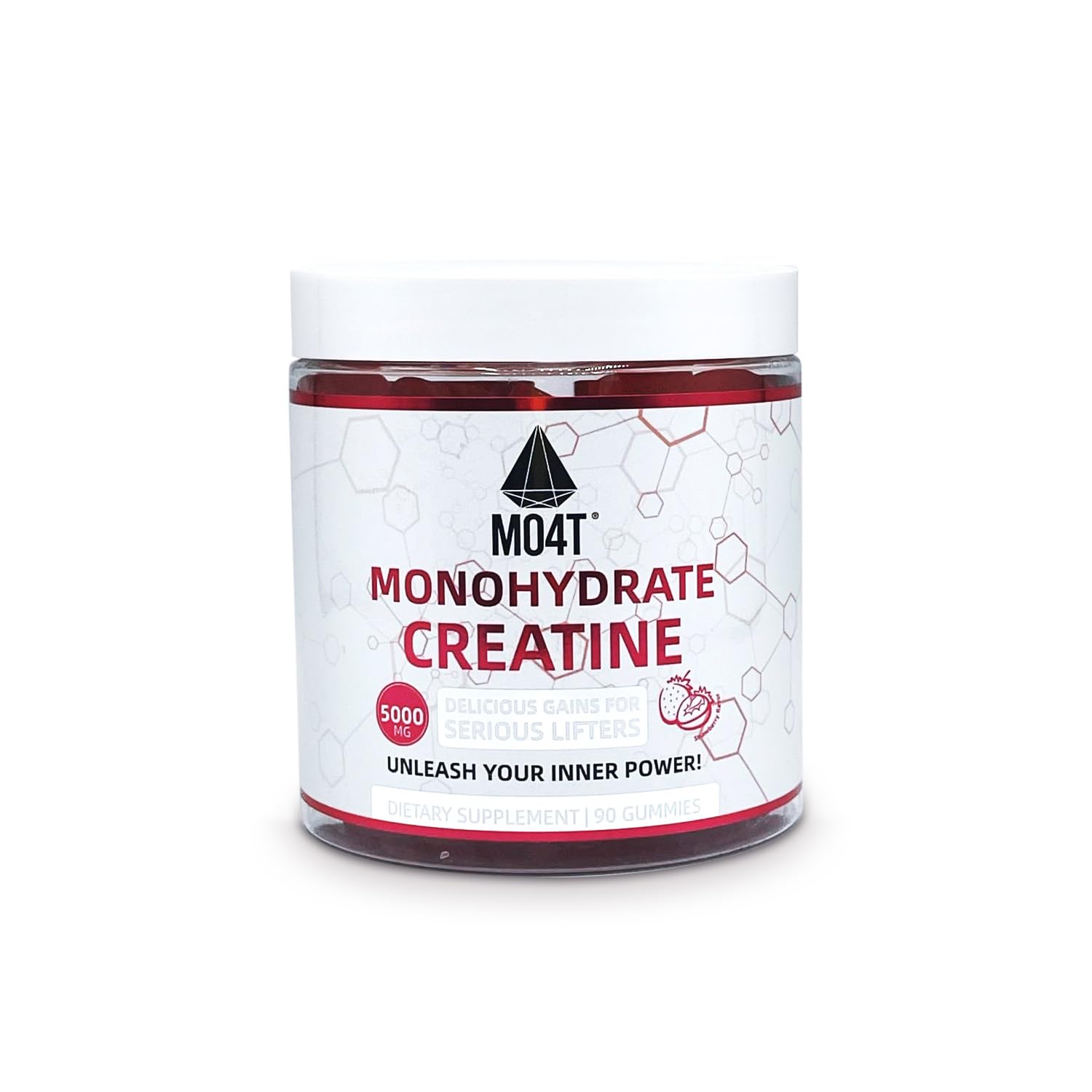 MOMOF4TRANSFORM Creatine Monohydrate Gummies, 90 Count