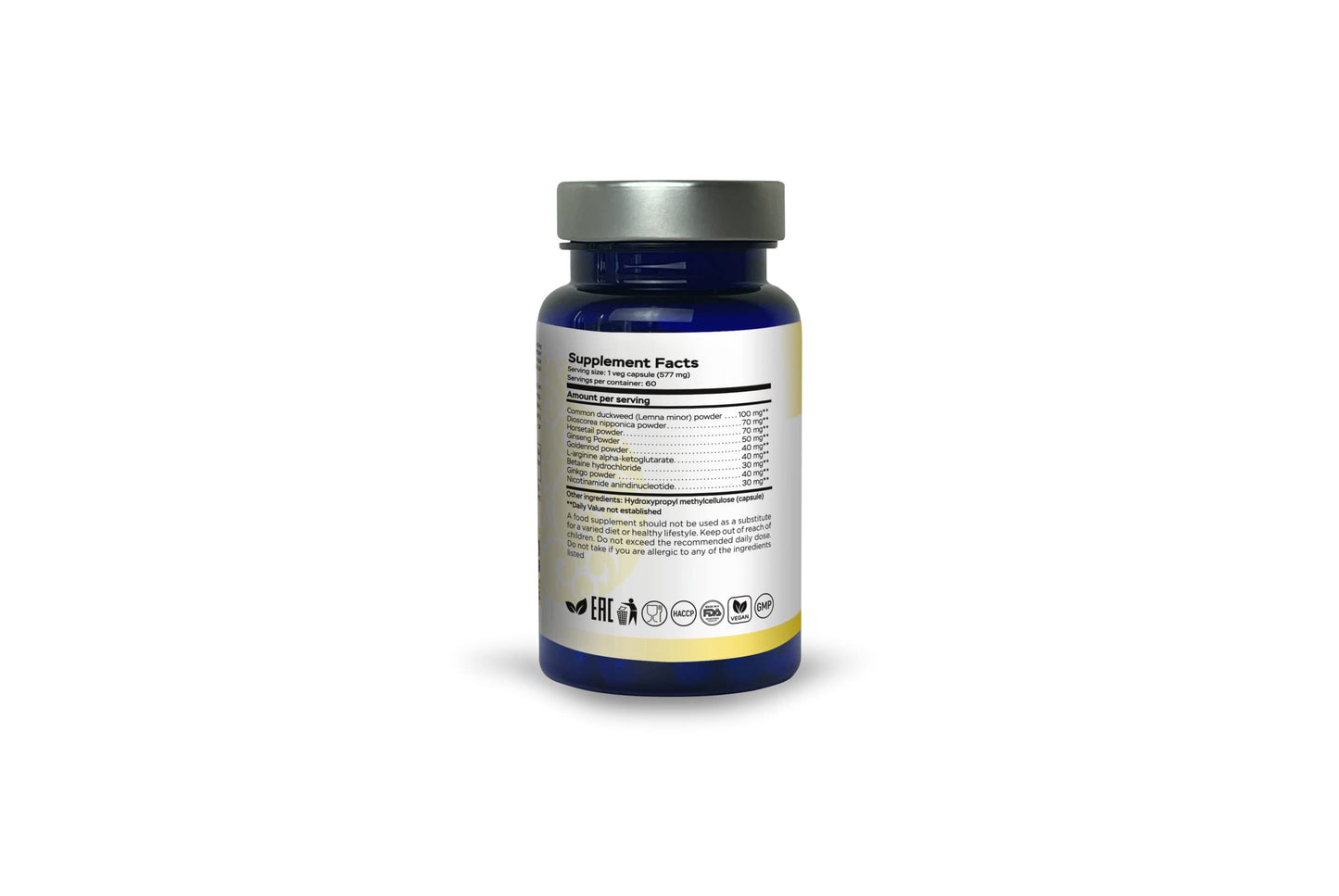 RaDoTech EnergyTune Energy Supplements Veg Capsules, 60 Count