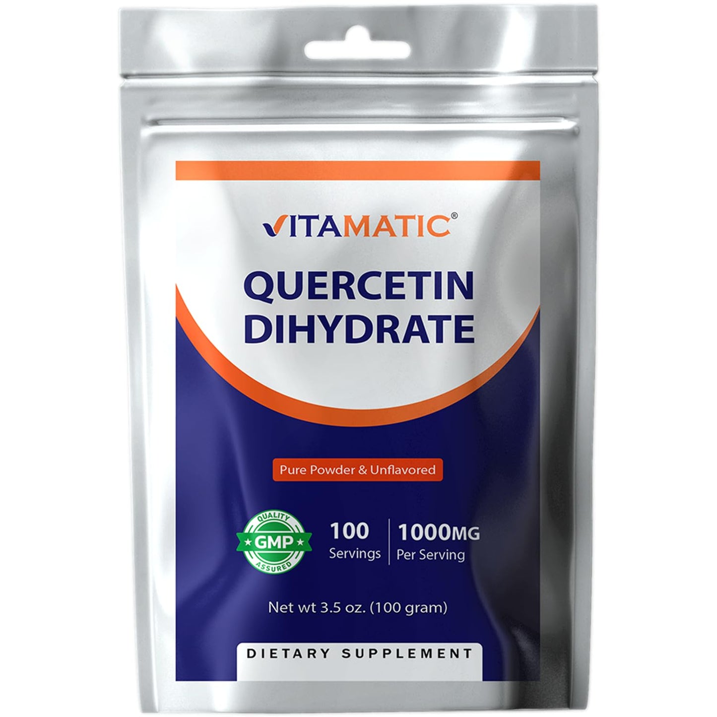 Vitamatic Quercetin Dihydrate Powder 1000 mg, 3.5 Ounce