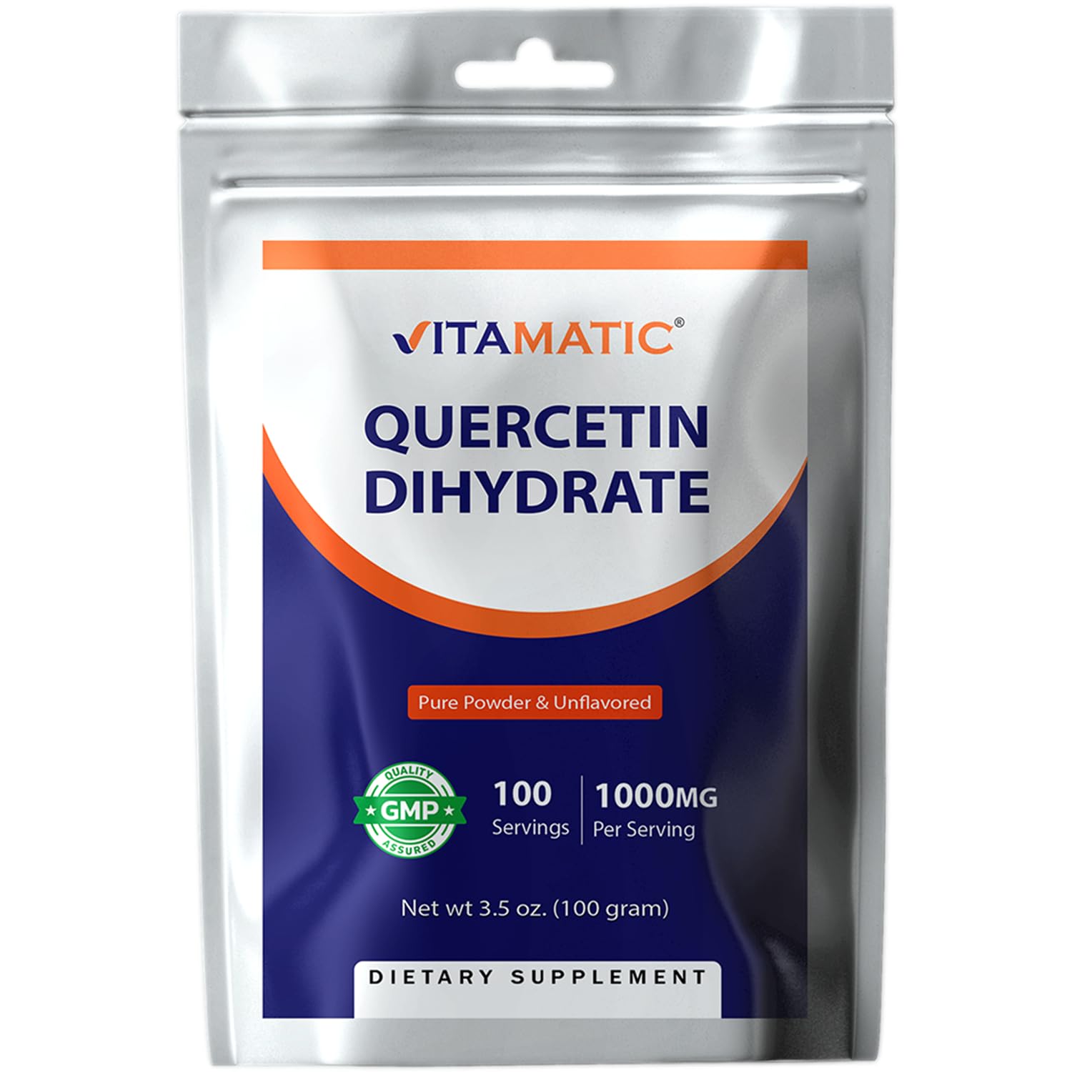 Vitamatic Quercetin Dihydrate Powder 1000 mg, 3.5 Ounce