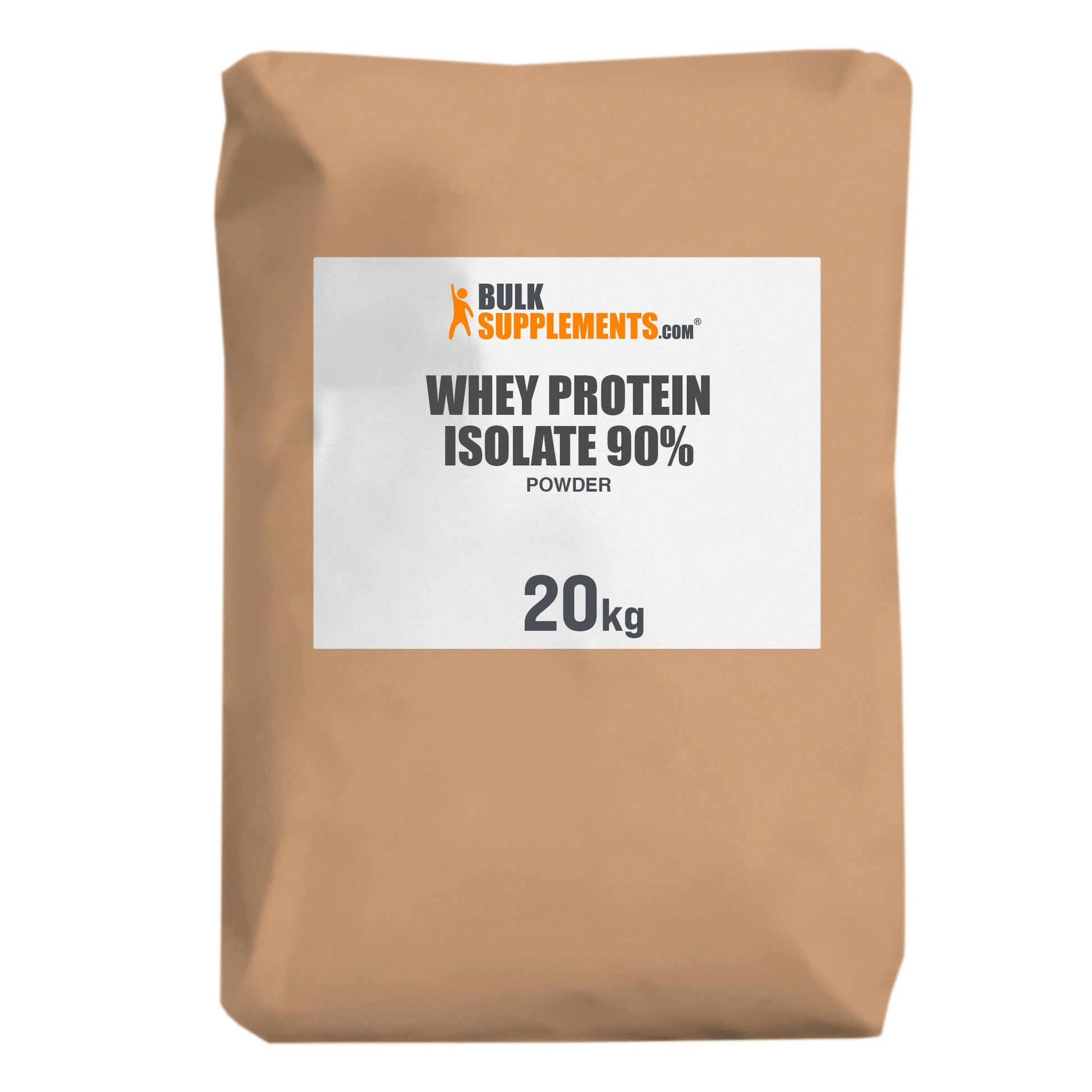 BulkSupplements Whey Protein Isolate Powder, Unflavored, Gluten Free, 20 kg (44.09 lb), 705.5 Servings