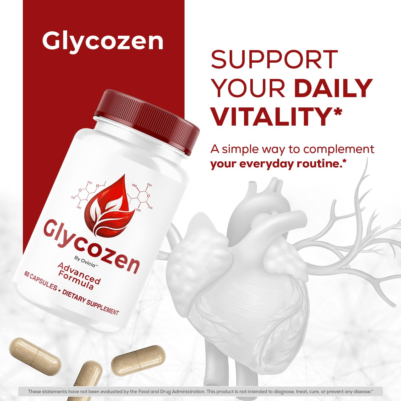 OVICIA Glycozen Capsules, 120 Capsules