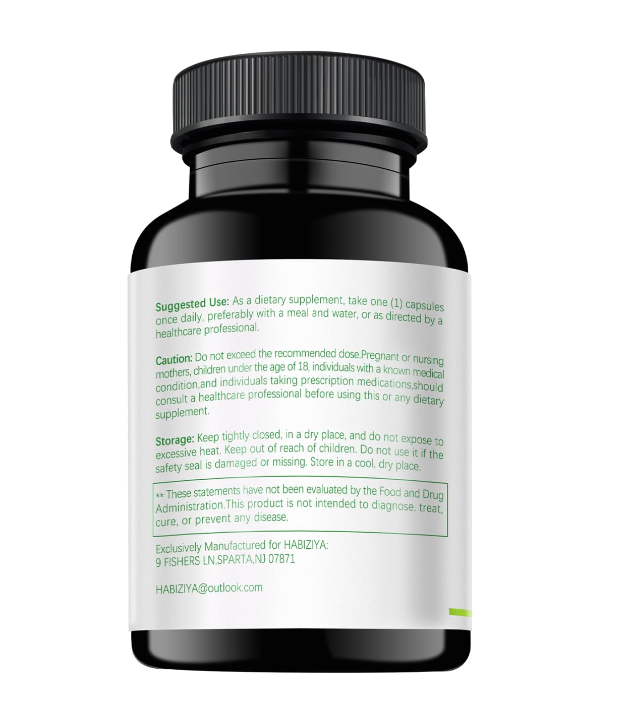 HABIZIYA Cortisol Supplement with Magnesium Glycinate Ashwagandha Rhodiola Rosea 15-in-1 Advanced Cortisol Capsules, 60 Count