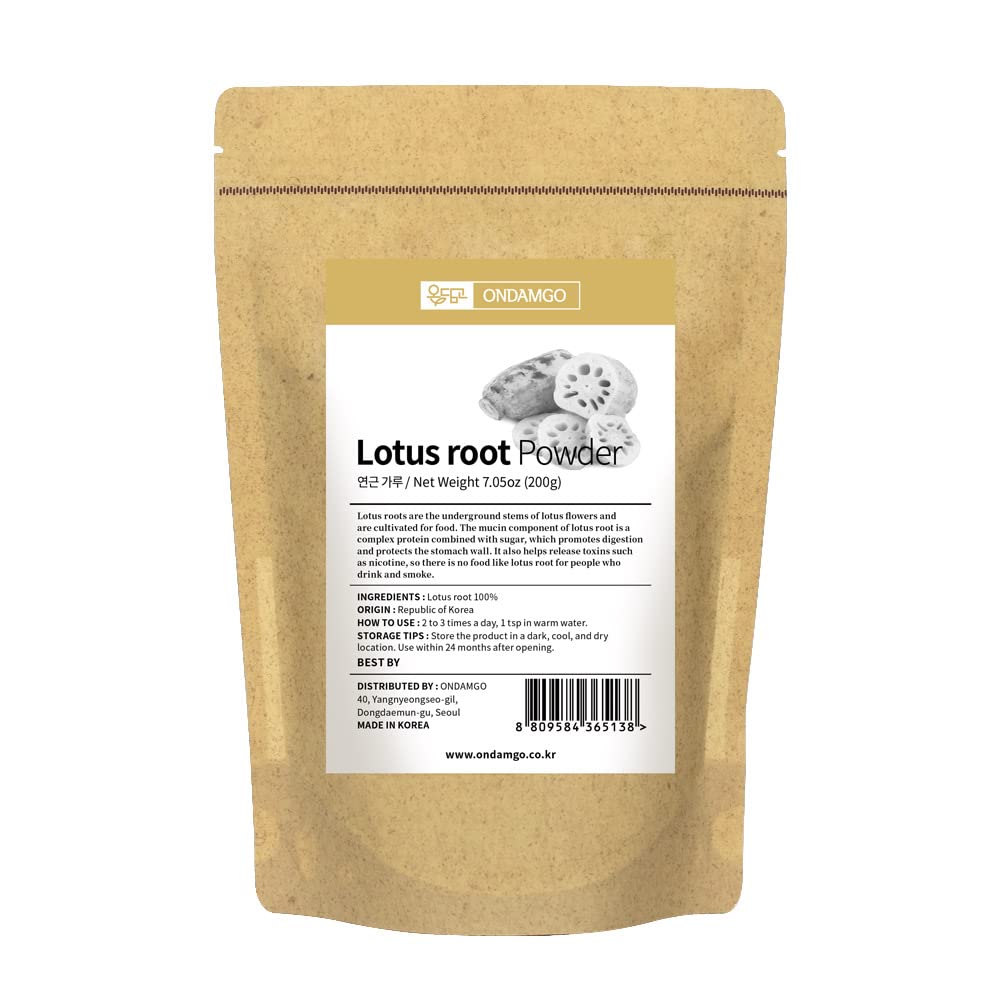 ONDAMGO Korean Natural Lotus Root Powder 7.05 oz