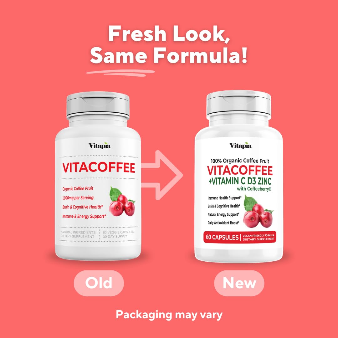 Vitapia Vitacoffee Caffeine Pills 60 Veggie Capsules
