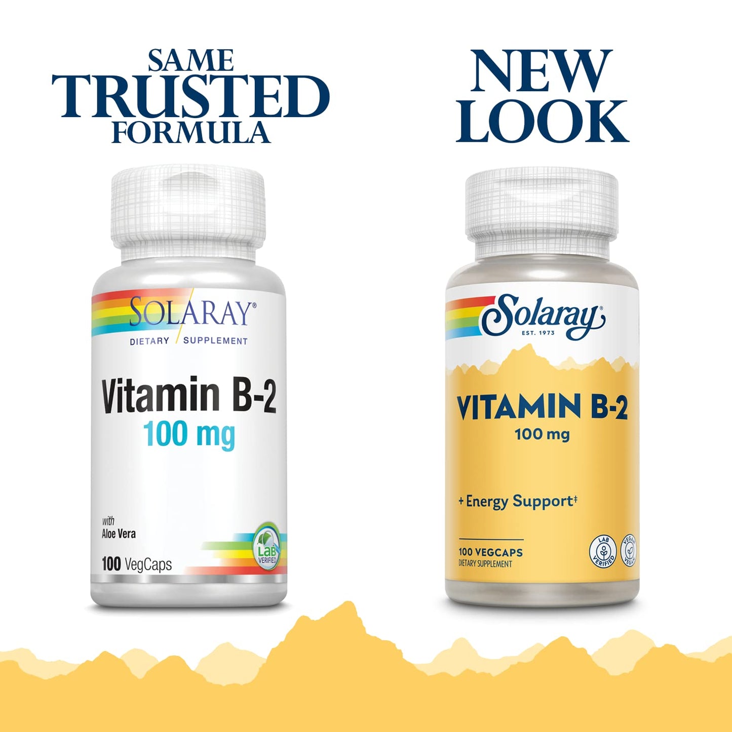 Solaray Vitamin B2 Supplement 100 mg Capsule 100 Count