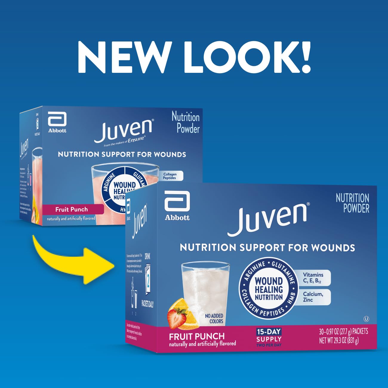Juven Nutrition Support for Wound Healing Powder, 30 Count