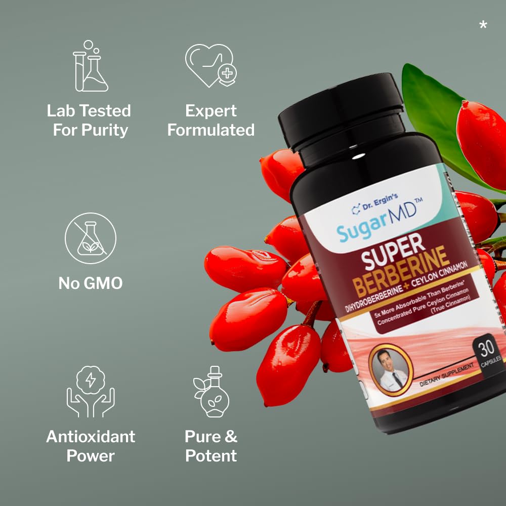 SugarMD Super Berberine Supplement Capsule 30 Capsules