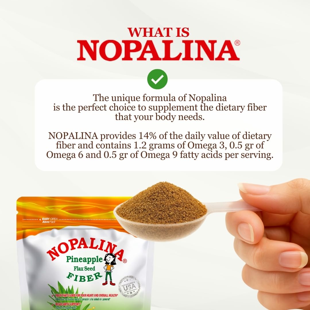 Nopalina Fiber Formula Pineapple Powder 16 oz