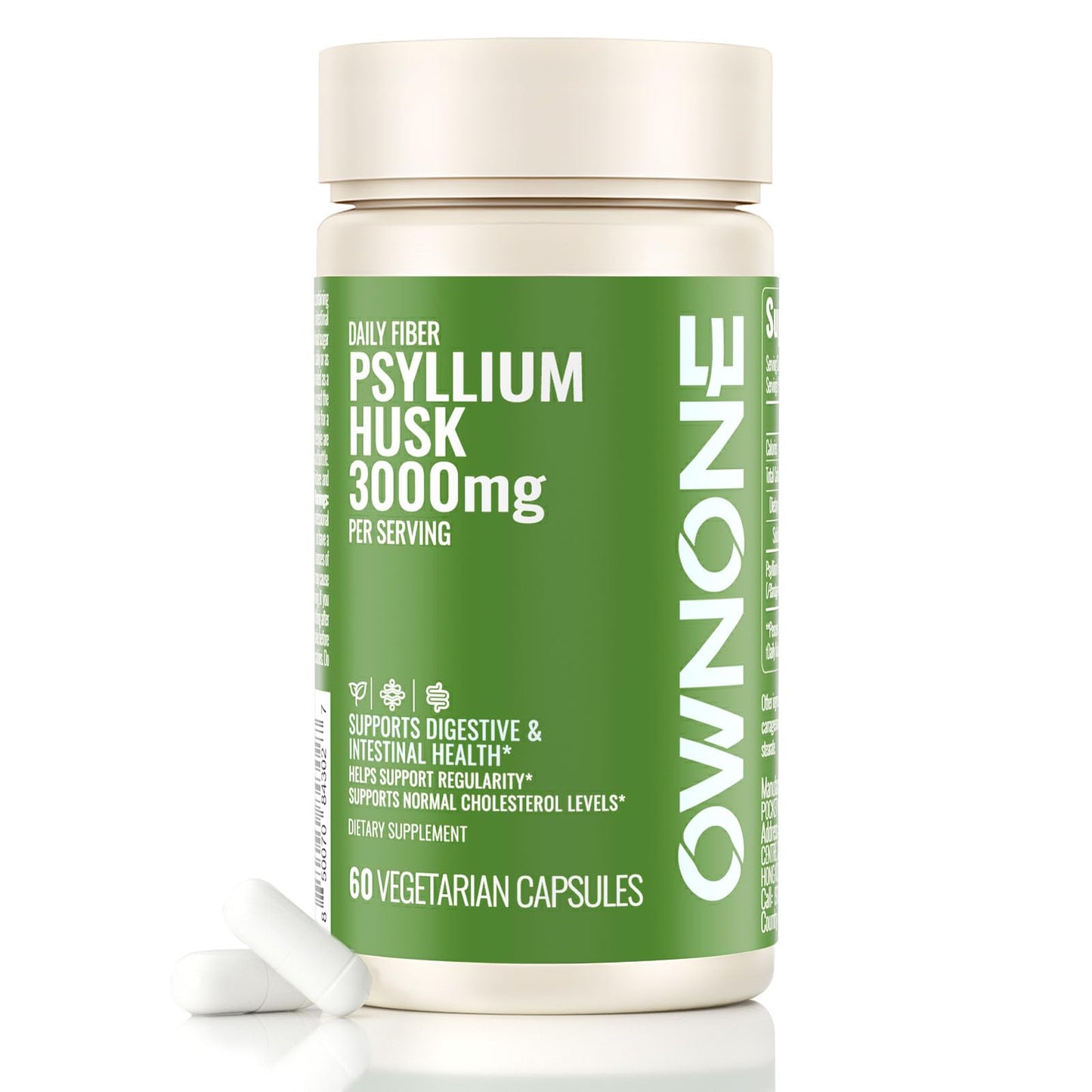 OWNONE Psyllium Husk Capsules, 60 Count