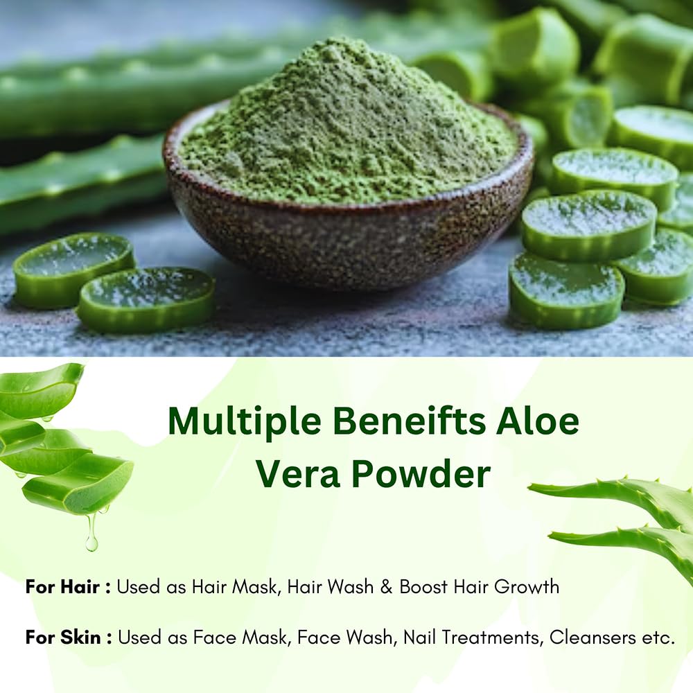 Hebhac Herbs Aloe Vera Powder Organic, 7.95 oz