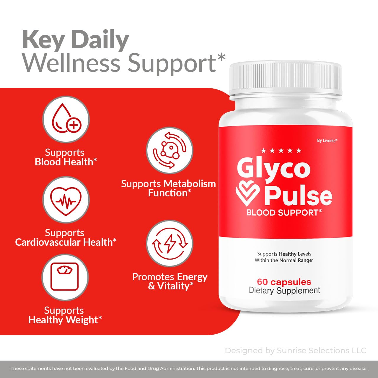 LIVORKA Glyco Pulse Capsules 300 Capsules