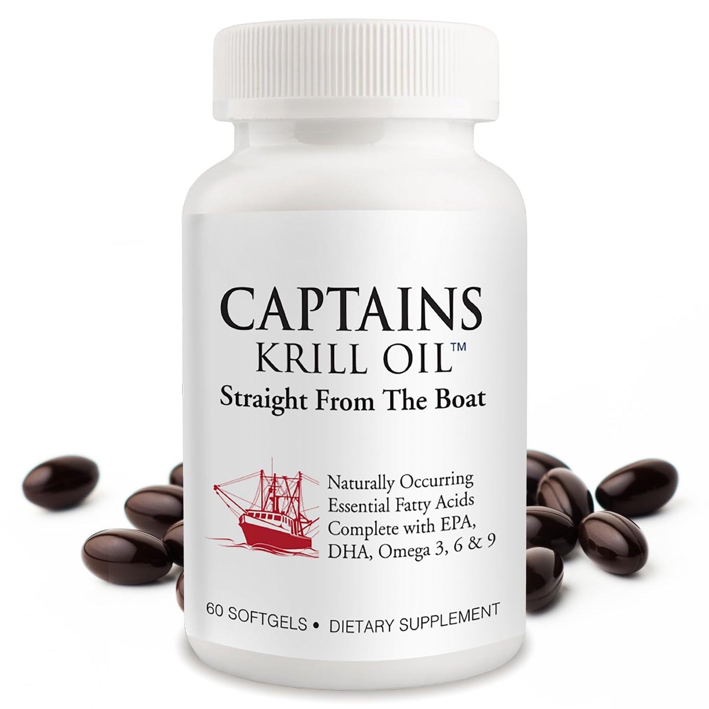 Captains Krill Oil Pure Antarctic Krill Oil TinyGels Softgel 60 Count
