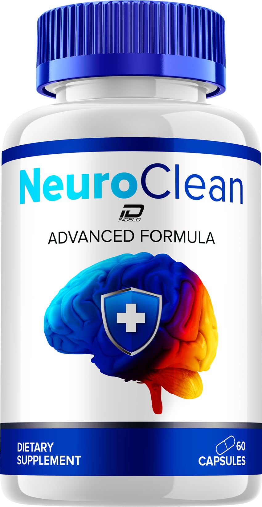 Indelo Neuro Clean Natural Blend Formula Focus Memory Support Capsules, 60 Count