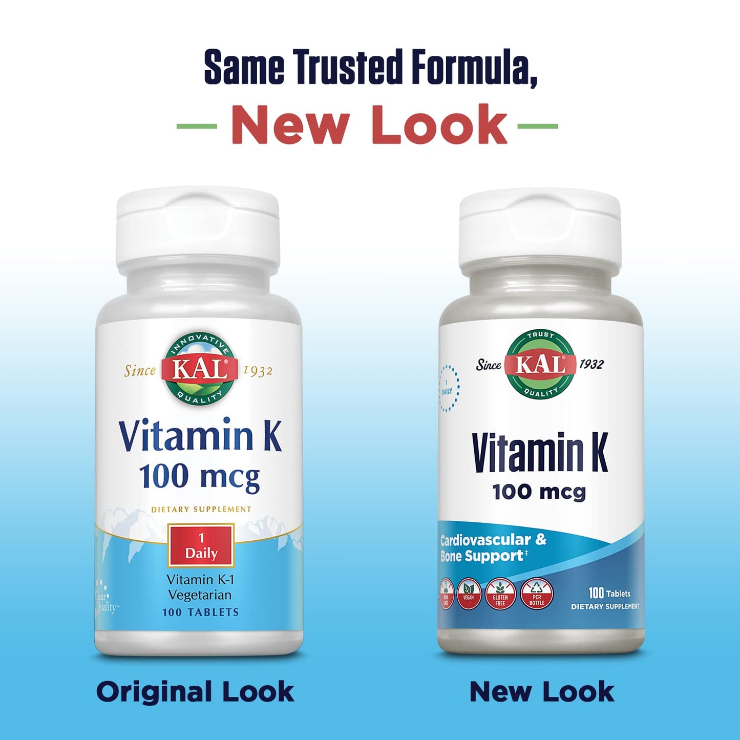 KAL Vitamin K1 100 mcg Tablets, 100 Count