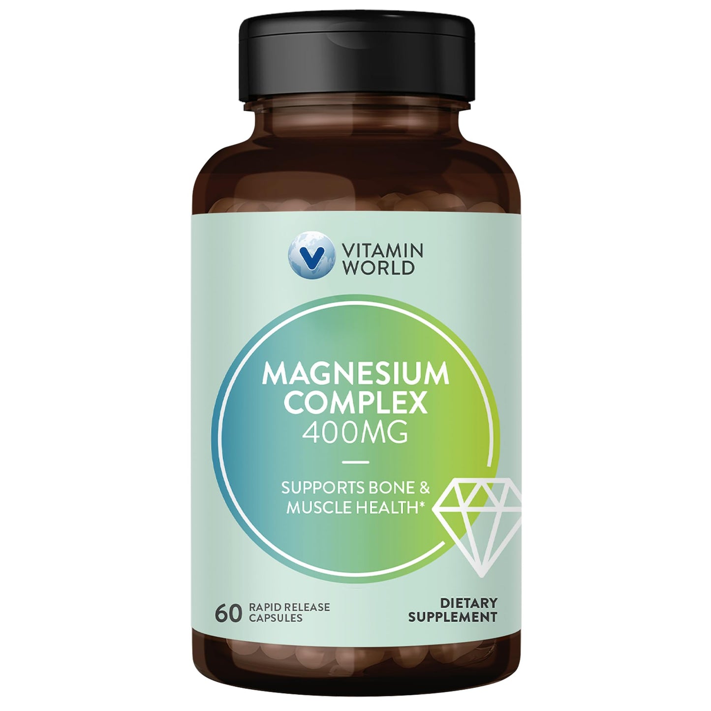 Vitamin World Magnesium Complex Capsules, 60 Capsules