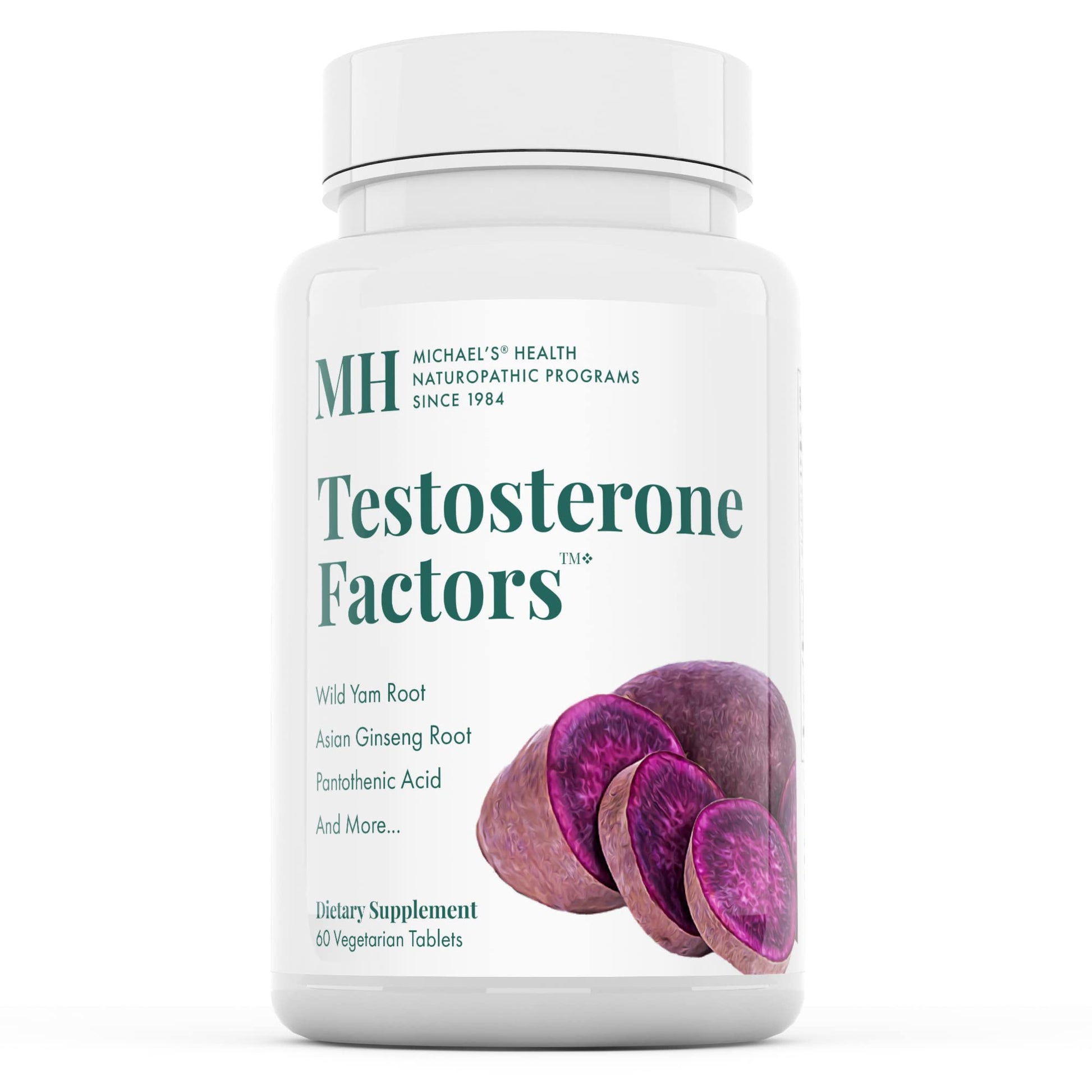 MICHAEL'S Health Naturopathic Programs Testosterone Factors Vegetarian Tablets, 60 Tablets