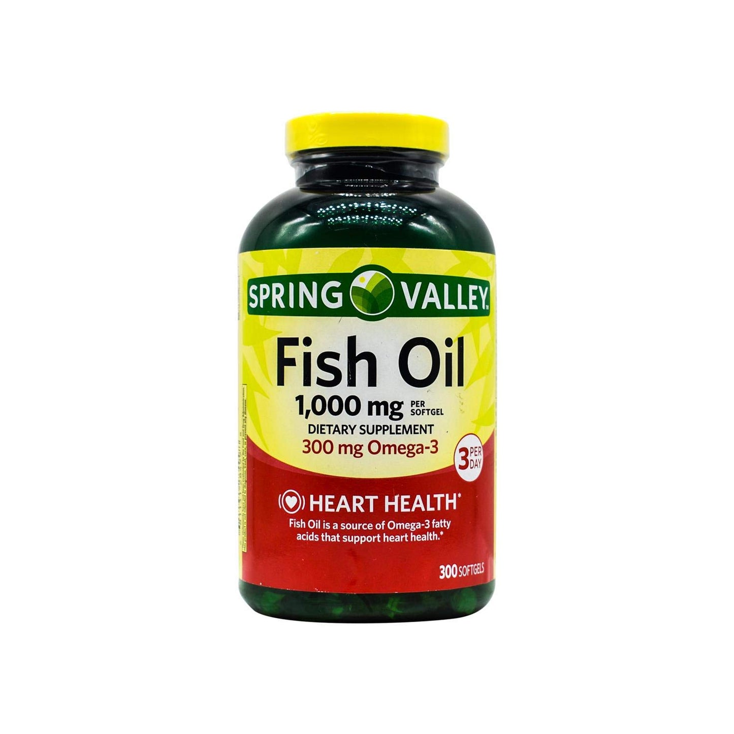 Spring Valley Fish Oil 1000 mg Softgels, 300 Softgels