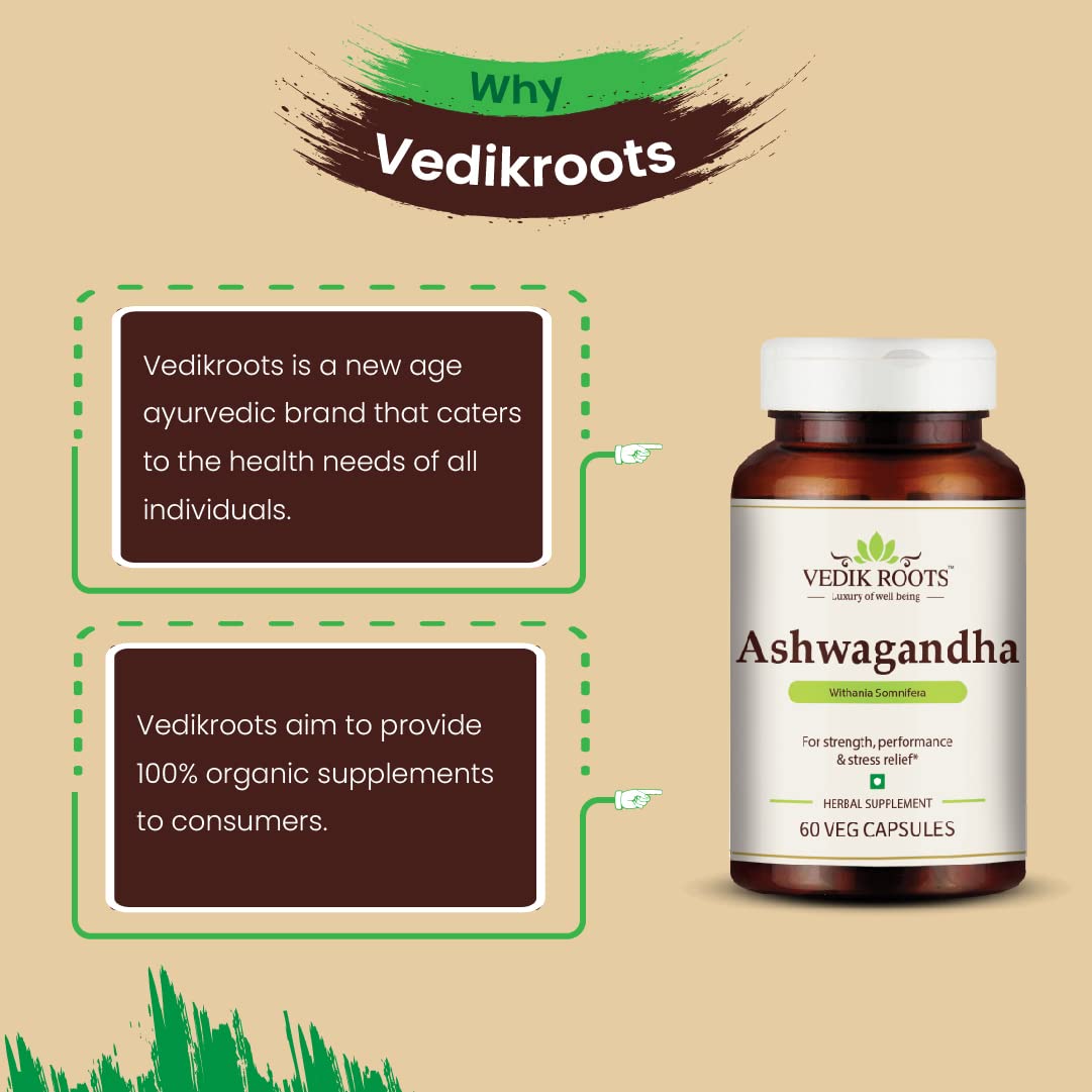 VEDIKROOTS Ashwagandha 1 Capsule