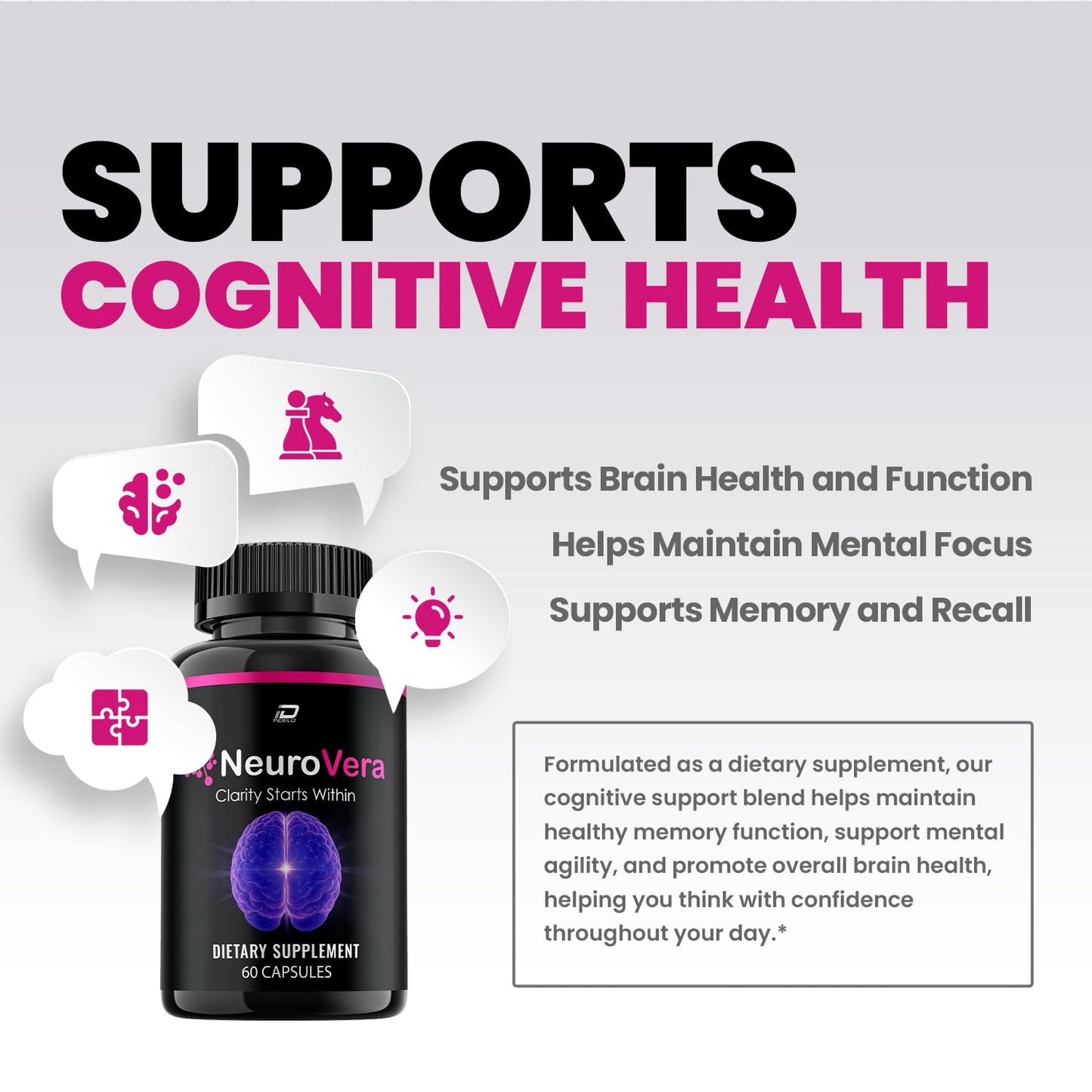 Indelo Neurovera Advanced Formula Supplement 300 Capsules
