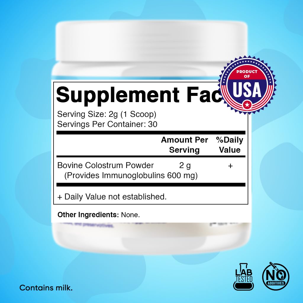 Vitamatic Bovine Colostrum 30% IgG Powder, 2.32 oz