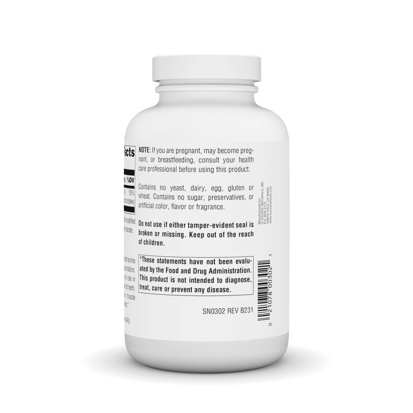 Source Naturals Calcium, Amino Acid Complex- Enhanced Absorption & Supports Bone Formation 250 Tablets