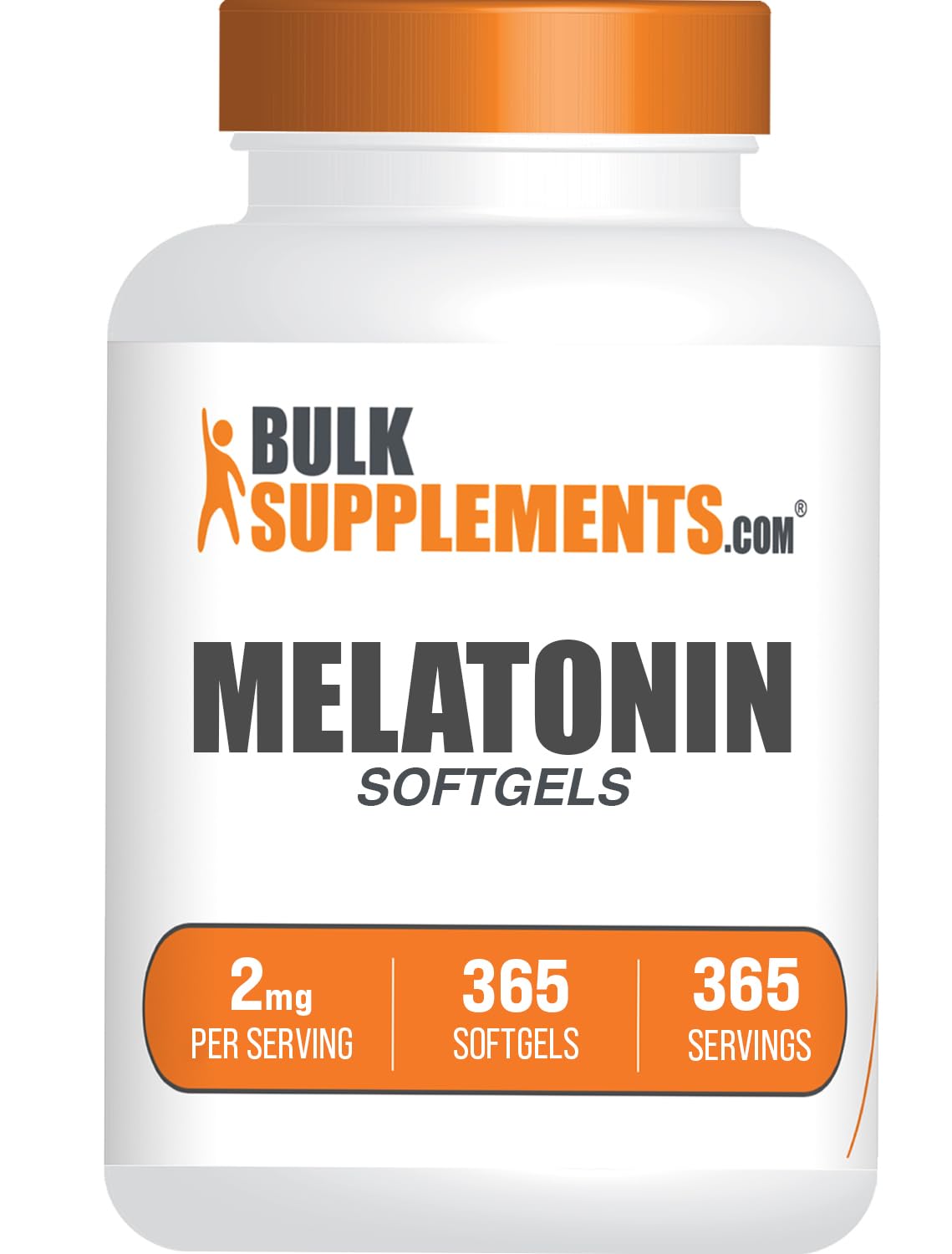 BulkSupplements Melatonin Softgel 2mg, 365 Count