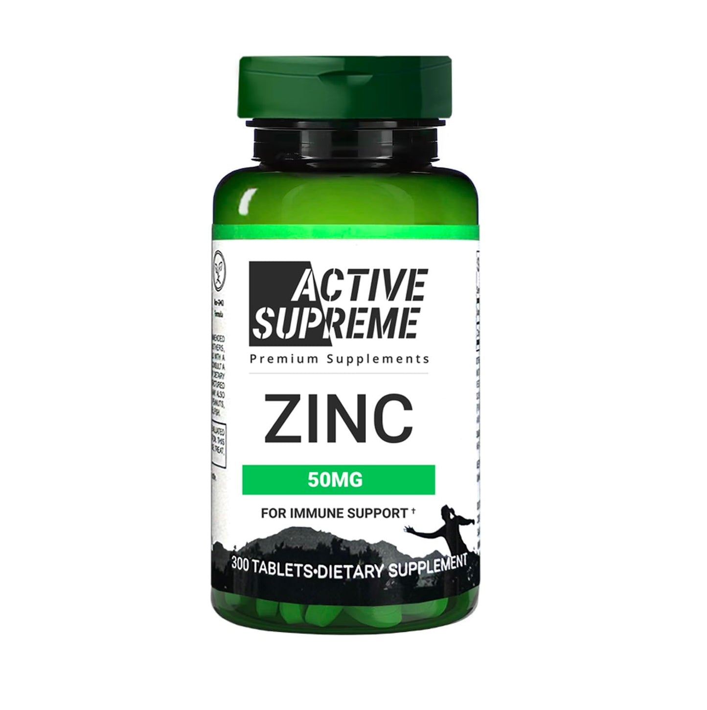 Active Supreme Zinc Citrate 50 mg Capsule, 300 Count