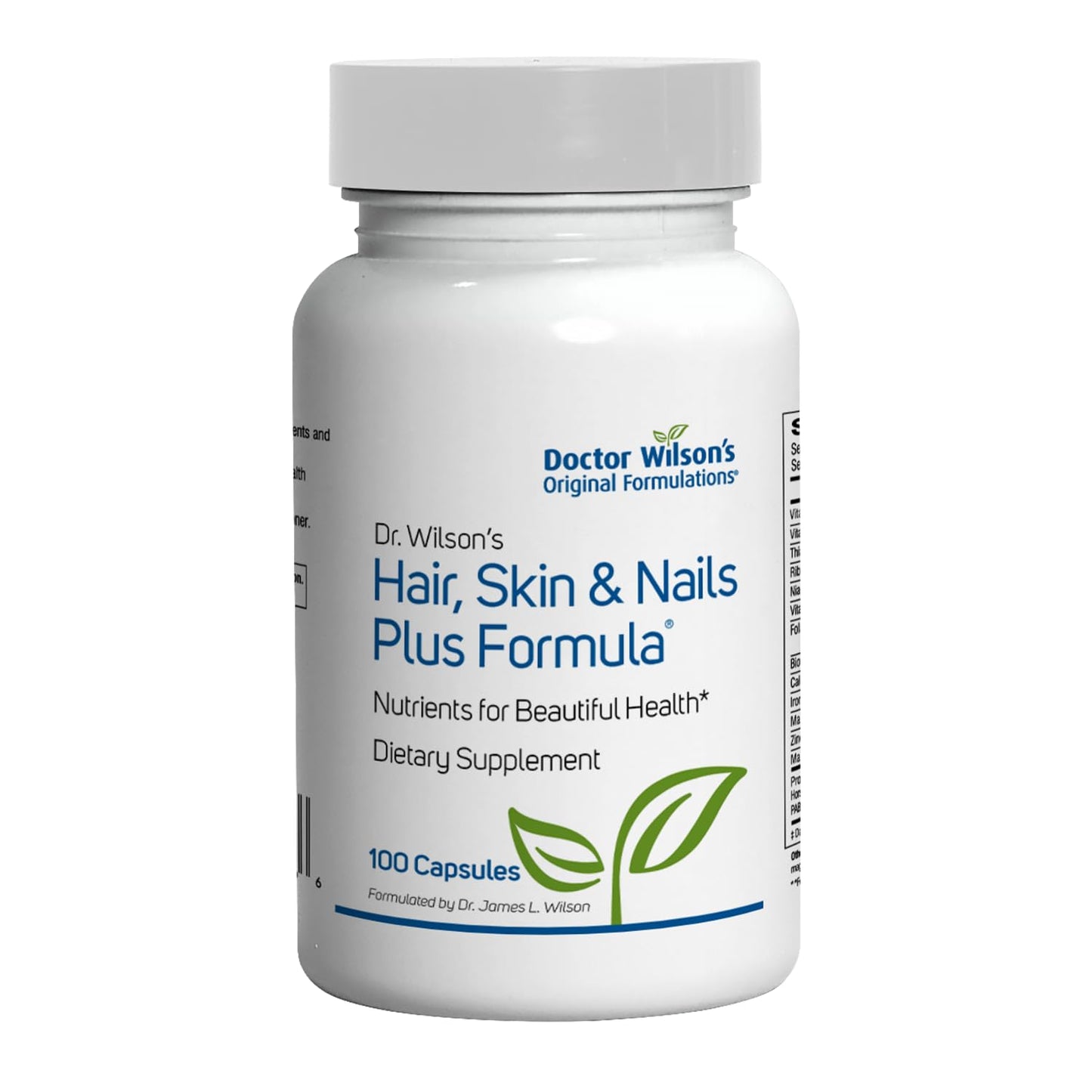 Doctor Wilson's Original Formulations Dr. Wilson's Hair, Skin & Nails Plus Formula 100 Capsules