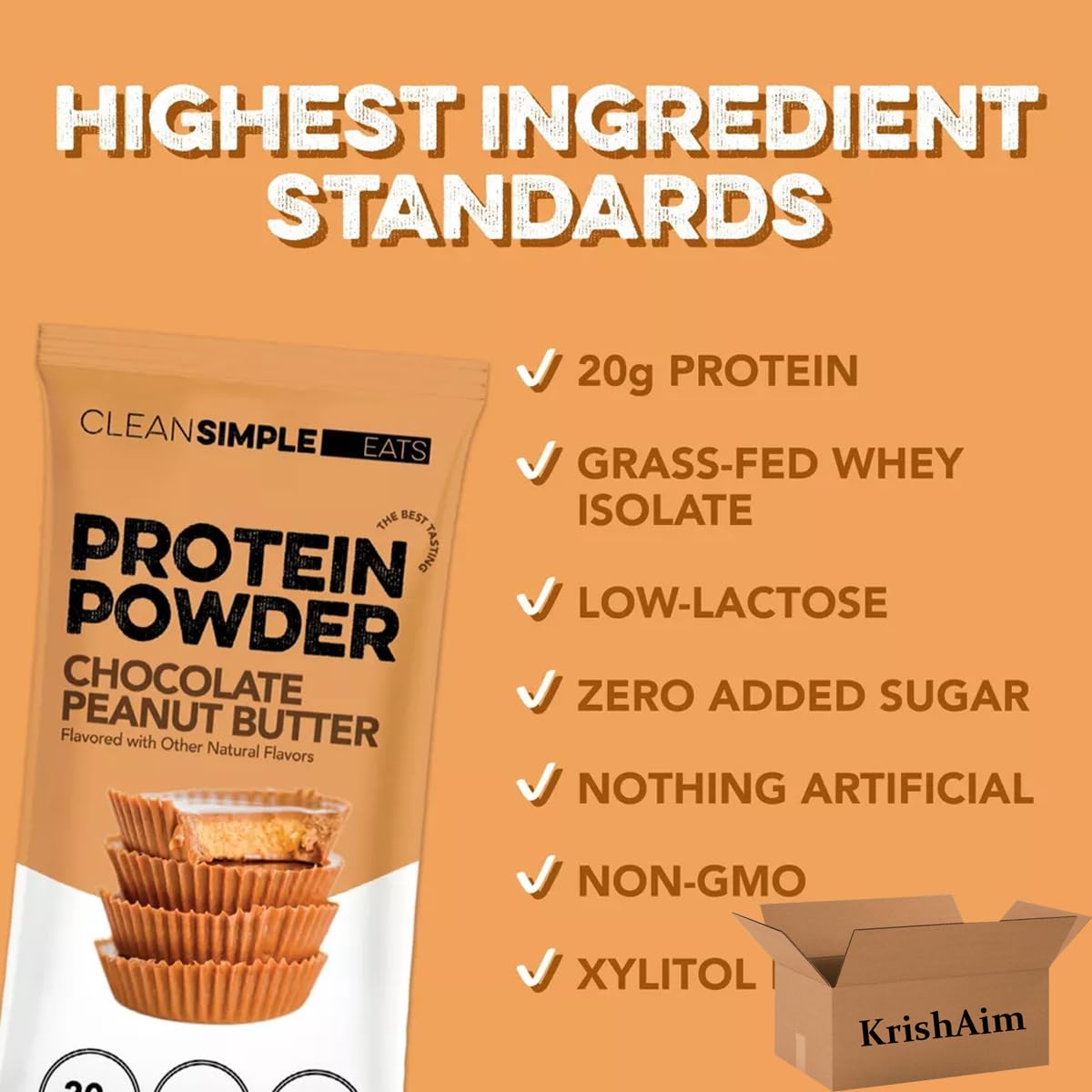 Generic Clean Simple Eats Protein Powder Stick - 4-Pack, 1.05 oz Each