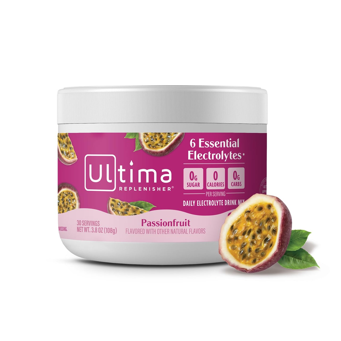 Ultima Replenisher Passionfruit Electrolytes Powder 3.8 Ounce