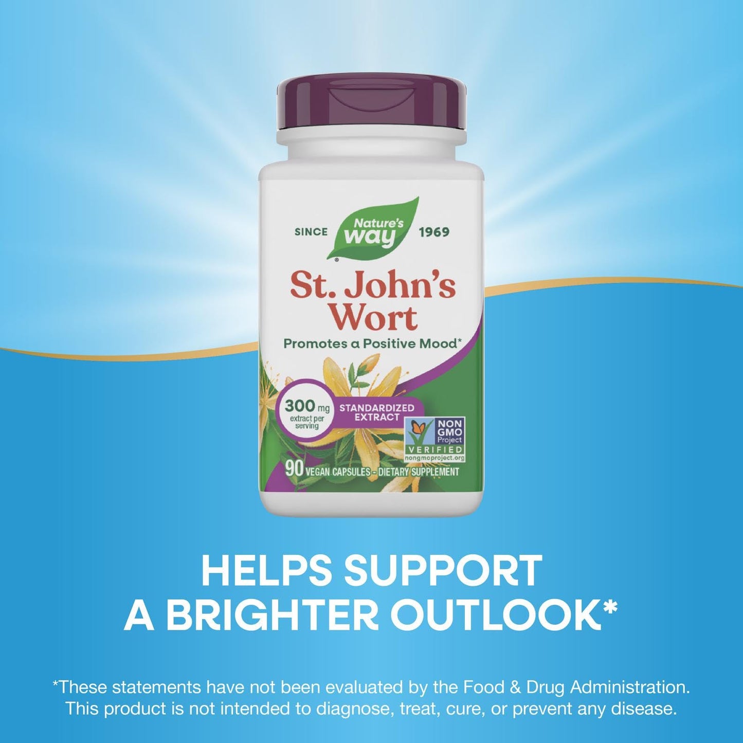 Nature's Way St. John's Wort Premium Extract 90 Capsules