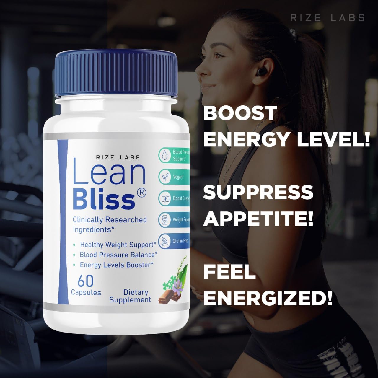 Rize Labs Lean Bliss Weight Health Advanced Formula 180 Capsules