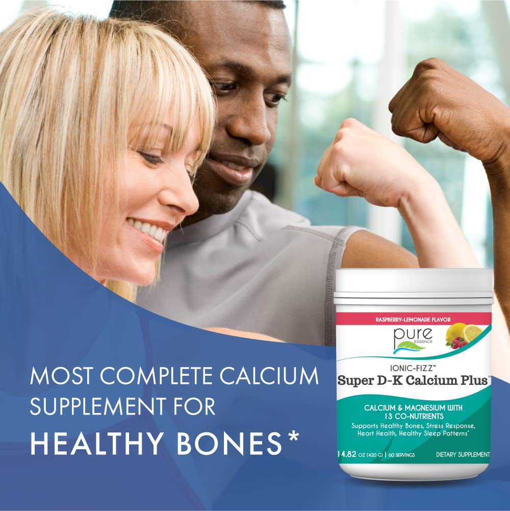 Pure Essence Labs Ionic Fizz Super D-K Calcium Plus Powder 7.41 Ounce