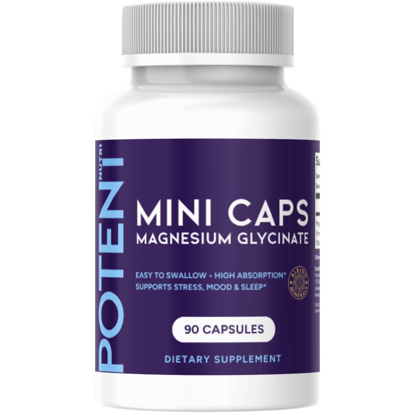 Potent Nutri Magnesium Glycinate Capsules 90 Count