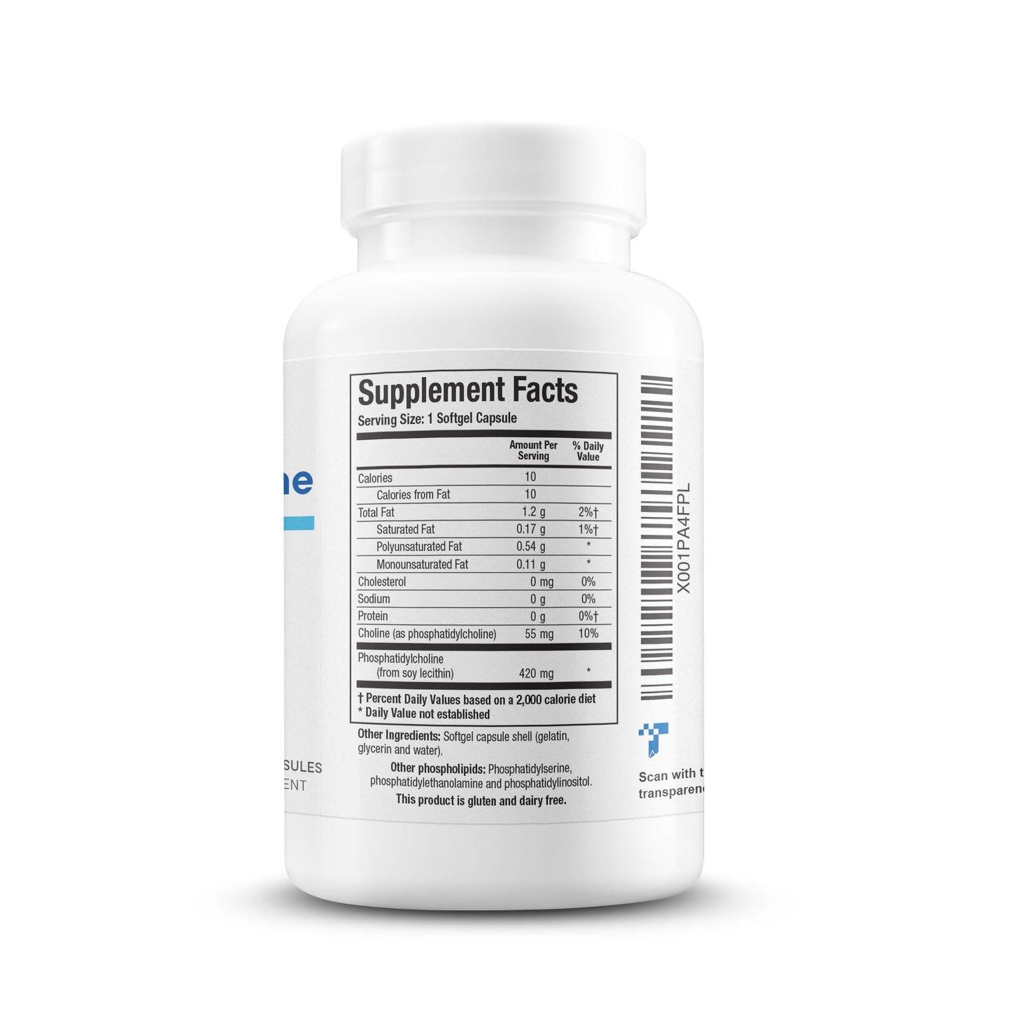 BIOTICS RESEARCH Phosphatidylcholine 420 mg Softgel Capsule, 100 Count