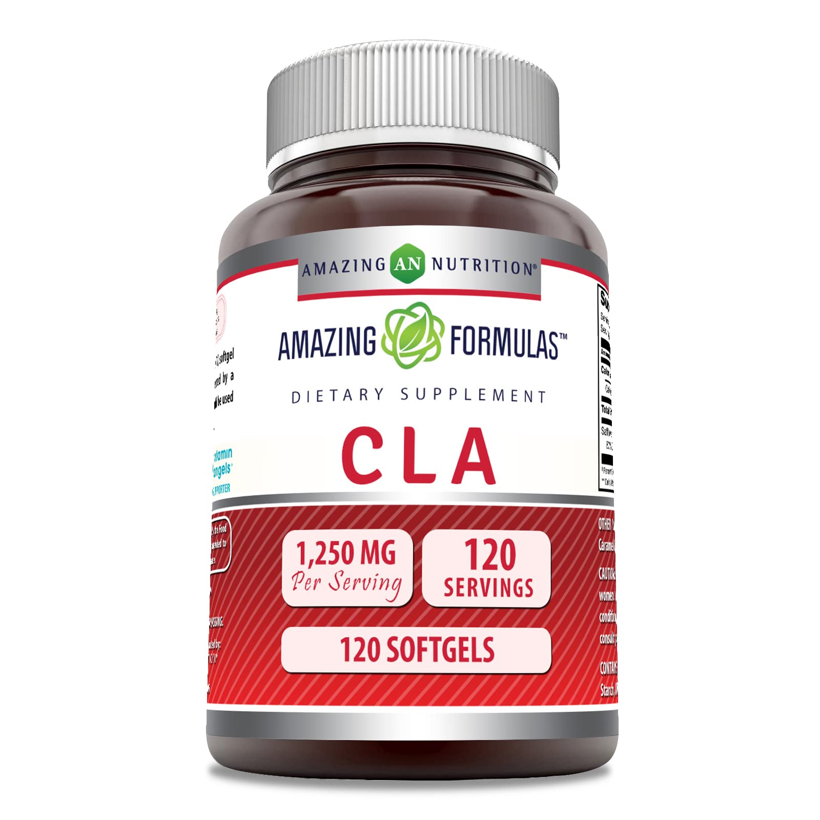 Amazing Nutrition CLA (Conjugated Linoleic Acid) 1250 mg Softgel 120 Count
