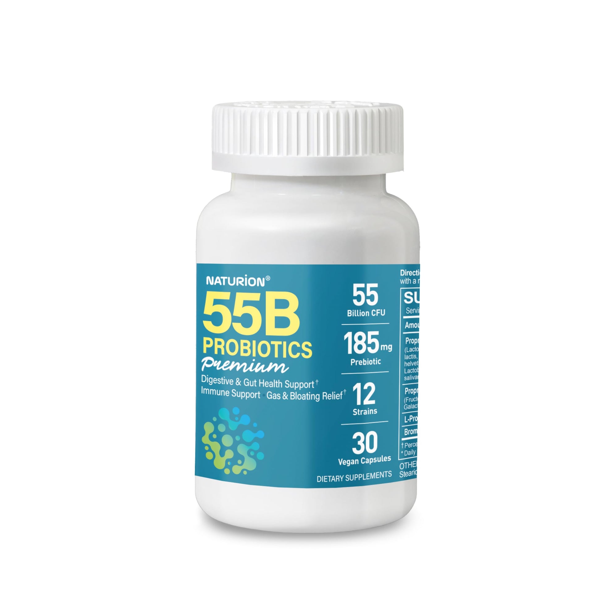 NATURION 55B Probiotics Premium Capsules 30 Count