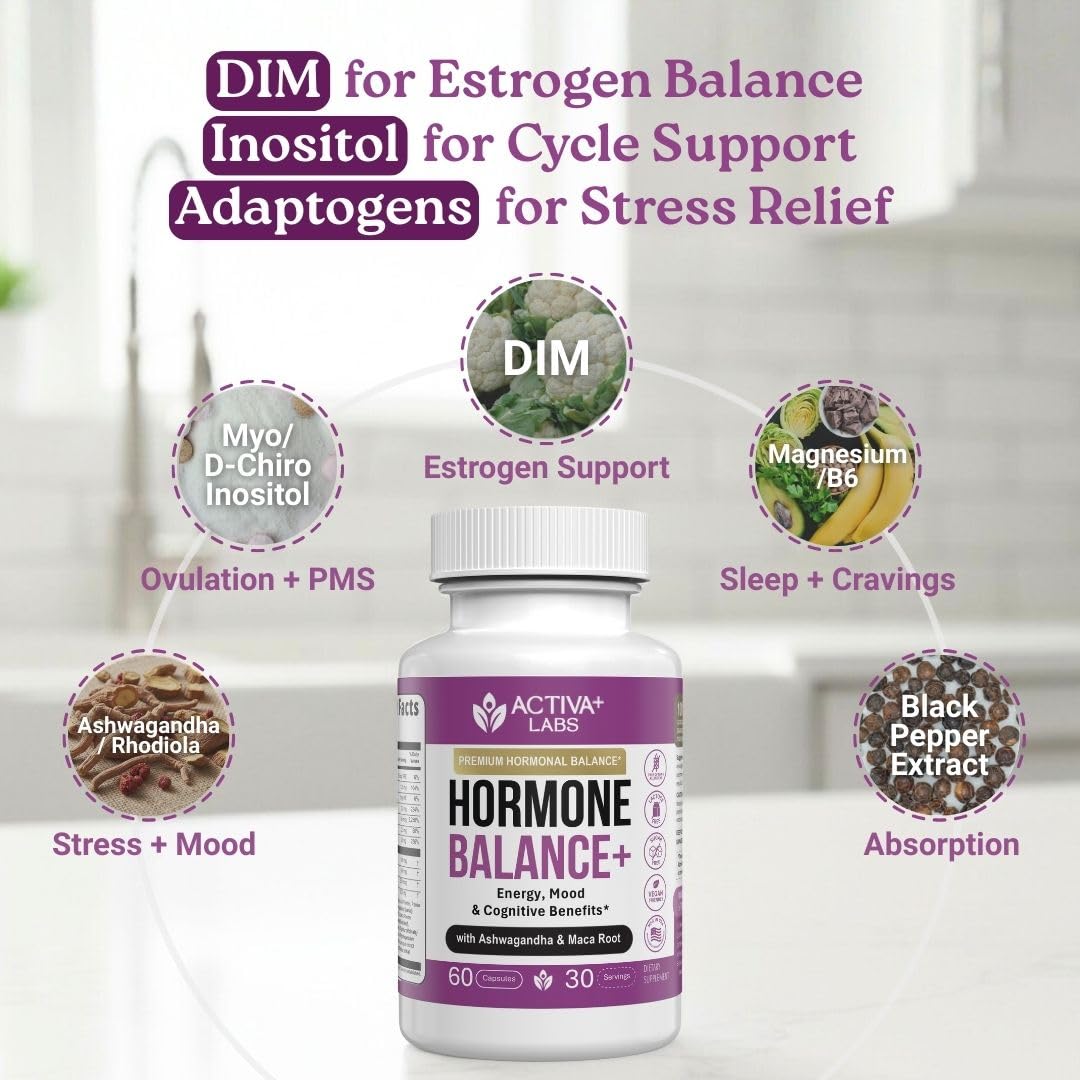 Activa Labs Hormone Balance Supplement for Women, Libido & Mood, Energy Capsule, 60 Count