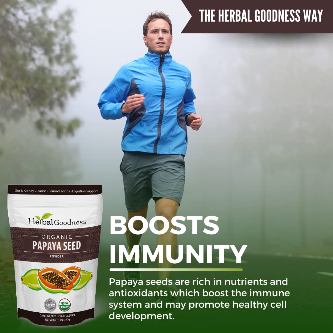 Herbal Goodness Papaya Seeds Powder 4 oz