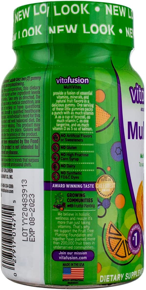 Vitafusion MultiVites Gummy Vitamins, 140 Gummies