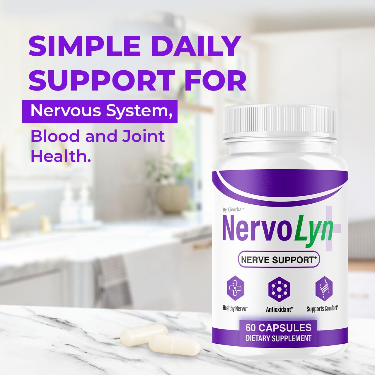LIVORKA NervoLyn Capsules 300 Capsules