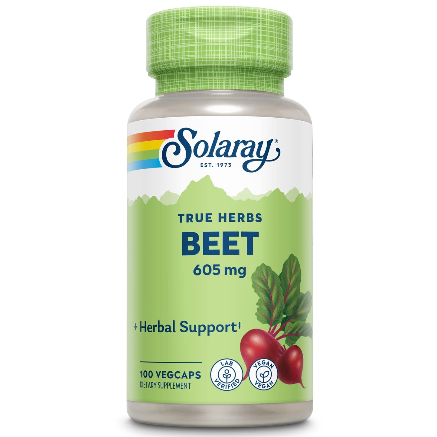SOLARAY Beet Root 605mg Capsule, 100 VegCaps