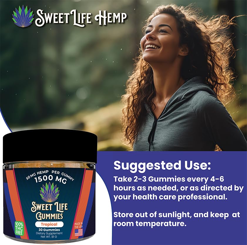 Sweet Life Hemp Gummies Chewable 30 Count