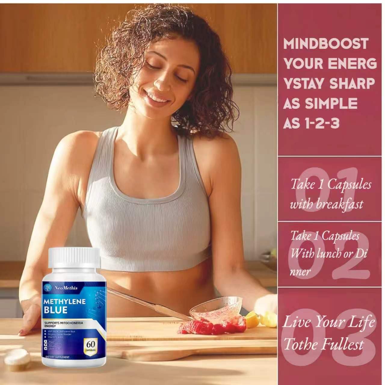 NeoMethis Methylene Blue 60 Capsules